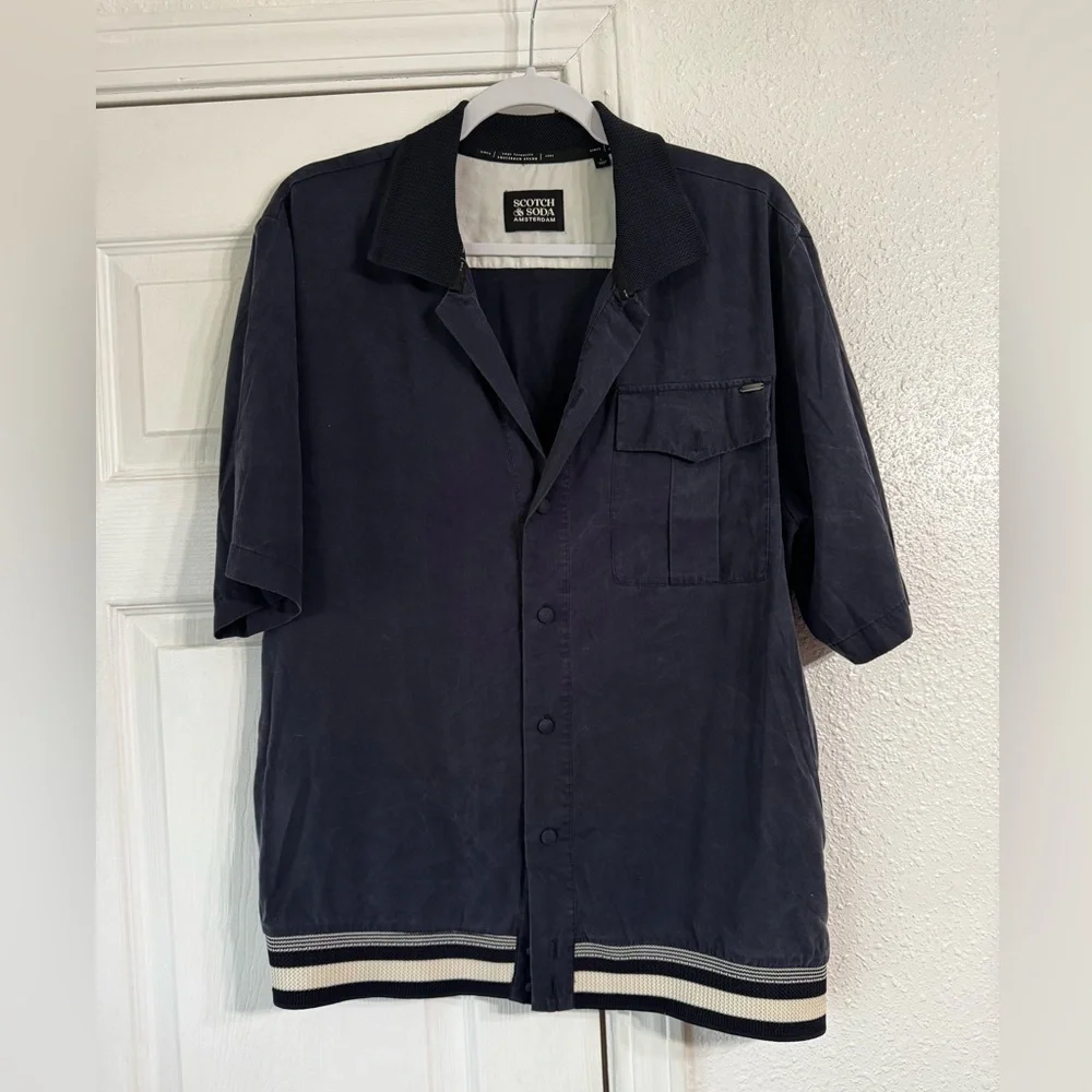 SCOTCH & SODA Tencel Polo Shirt